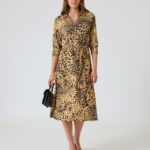 Kleid mit Leo-Print