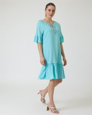 Kleid mit Volant