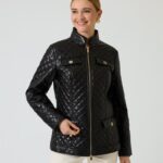 Lederimitatjacke in Stepp-Optik