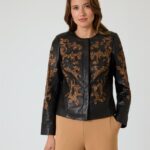 Lederjacke mit Laser-Cut