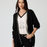 Longcardigan mit Deko