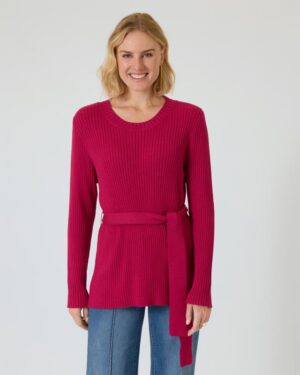 Longpullover zum Binden