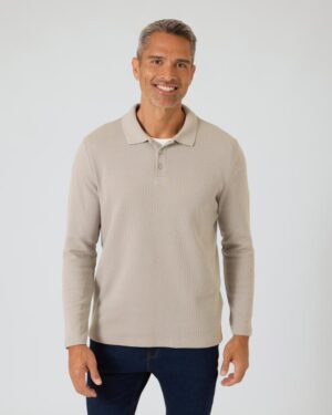 Poloshirt mit Karo-Struktur