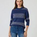 Pullover mit Blockstreifen