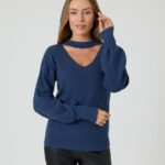 Pullover mit Cut-out-Detail