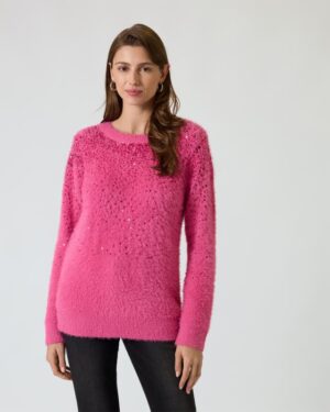 Pullover mit Flauschgarn