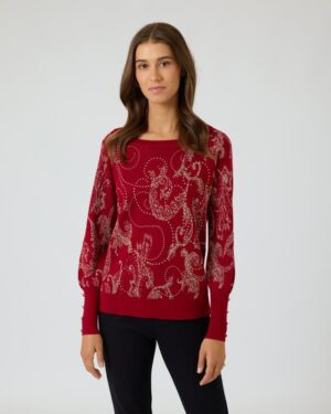 Pullover mit Ornamentmuster