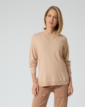 Pullover mit Rollkrageneinsatz