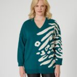 Pullover mit Zebra Jacquard