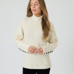 Pullover mit mercerisierter Wolle