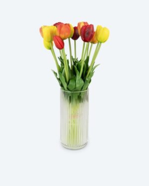 Real-Touch-Tulpen in Glasvase