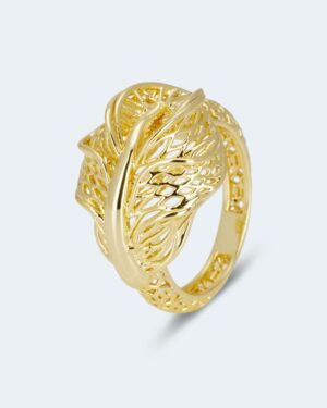 Ring im Blatt-Design