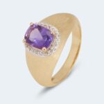 Ring mit Amethyst und Topas