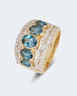 Ring mit London Blue Topas