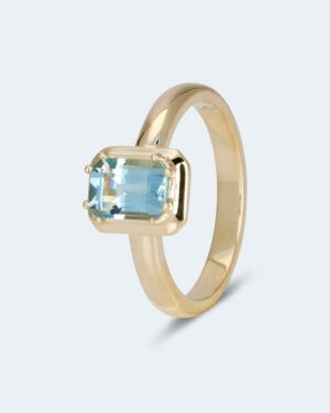 Ring mit Santa Maria Aquamarin