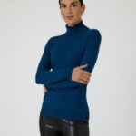 Rollkragenpullover mit Strass