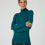 Rollkragenpullover mit Strass