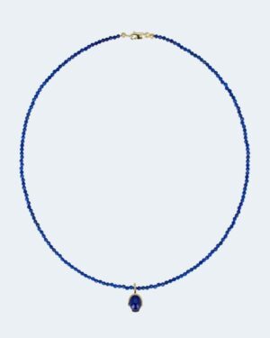 Set: Collier und Anhänger mit Lapis