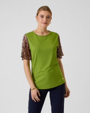 Shirt mit Chiffonärmeln