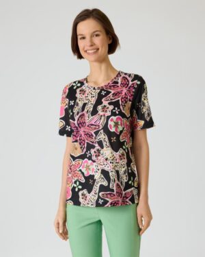 Shirt mit Sommer-Druck & Strass