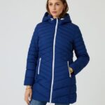 Steppjacke mit Kontrast-Details