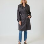 Trenchcoat mit Karomuster