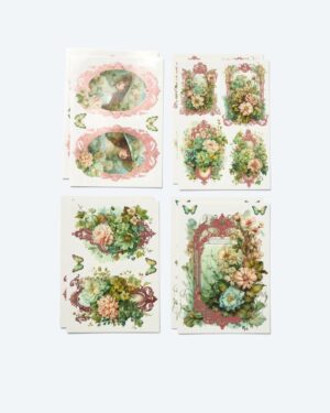 Wassertransfer-Set Floral 2024