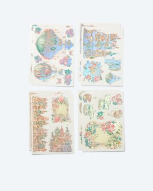 Wassertransfer-Set Floral 2024